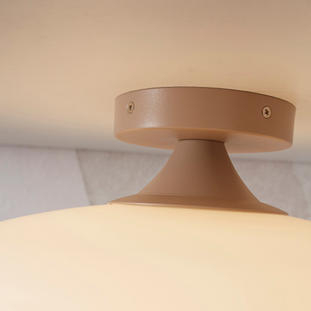 it's about RoMi Modern minimalistisch plafonniere Sapporo L Ø34 cm wit zand