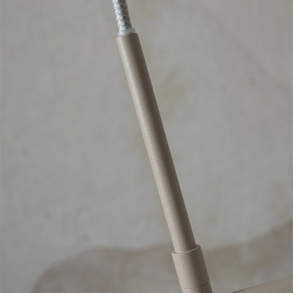 it's about RoMi Industrieel Modern hanglamp Sapporo 3-lichts wit zand