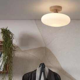 Plafonniere Sapporo S 1-lichts wit/zand