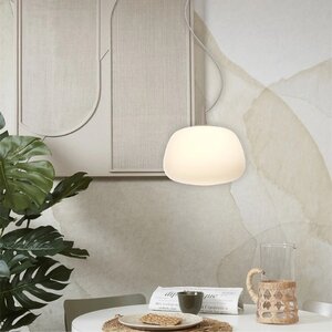 it's about RoMi Modern minimalistisch hanglamp Sapporo Ø24 cm wit zand