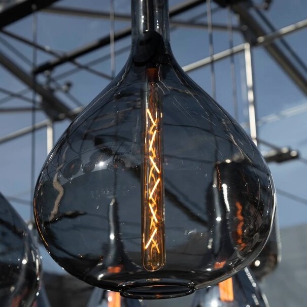 BelaLuz Lichtbron E27 LED 4W 30 cm Buis Filament Amber Dimbaar