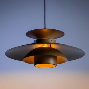 ETH Retro Scandinavisch hanglamp Potenza taupe