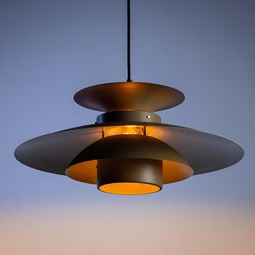 Retro Scandinavisch hanglamp Potenza taupe