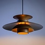 Retro Scandinavisch hanglamp Potenza taupe
