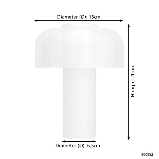 Stars of Light Moderne tafellamp Ponente 1-lichts wit