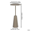 Stars of Lights Moderne tafellamp Piccola 1-lichts brons oplaadbaar