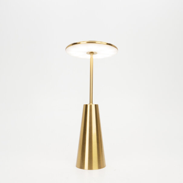 Stars of Lights Moderne tafellamp Piccola 1-lichts mat goud oplaadbaar