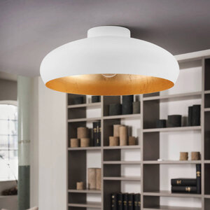 Stars of Lights Moderne Industriële plafondlamp Mogano 1-lichts wit goud