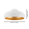 Stars of Lights Moderne Industriële plafondlamp Mogano 1-lichts wit goud