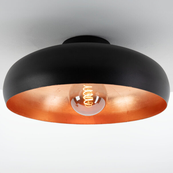 Stars of Lights Moderne Industriële plafondlamp Mogano 1-lichts zwart koper