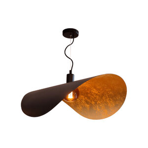 Stars of Lights Moderne Industriële hanglamp Saceda Ø80 cm zwart goud