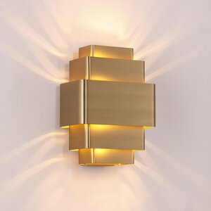 Artdelight Moderne Design wandlamp Layers 3-lichts goud