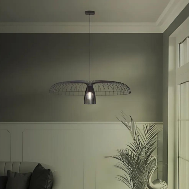 Stars of Light Moderne Industriële hanglamp Champerico 1-lichts Ø98,5 cm zwart