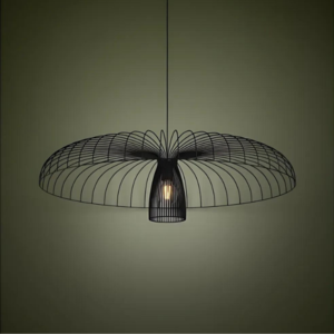 Stars of Light Moderne Industriële hanglamp Champerico 1-lichts Ø98,5 cm zwart