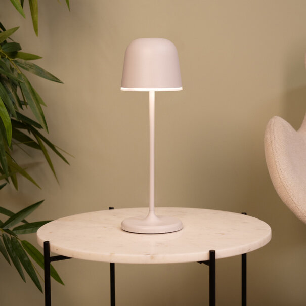 Stars of Light Moderne tafellamp Mannera 1-lichts grijs oplaadbaar