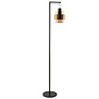 Moderne vloerlamp Chiasso 1-lichts zwart goud