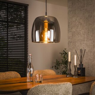 Hanglamp Dash 1-lichts smoke glas