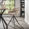 BelaLuz Moderne Hotel Chique barstoel Lush zandkleurig