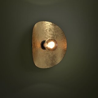 Wandlamp Saceda 1-lichts zwart goud