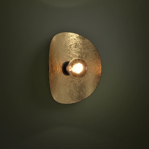 Modern design wandlamp Saceda 1-lichts zwart goud