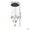 Stars of Lights Modern design hanglamp Dracera 10-lichts zwart goud rond