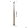 Stars of Lights Moderne vloerlamp Prebone 1-lichts zand zilver