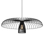 Moderne Industriële hanglamp Champerico 1-lichts Ø77 cm zwart