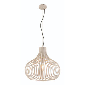 Hanglamp Aglio 1-lichts crème Ø48 cm