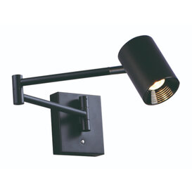 Wandlamp Picchio 1-lichts zwart zwenkarm