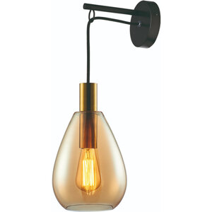 Freelight Moderne Hotel Chique wandlamp Dorato 1-lichts goud met amber glas