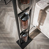 BelaLuz Industriële Vintage vloerlamp Mistral 3-lichts met smoke glas