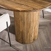 BelaLuz Landelijk moderne eetkamertafel Drex 215 cm mangohout