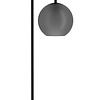 Stars of Lights Moderne Industriële vloerlamp Arangona 1-lichts zwart met mat glas
