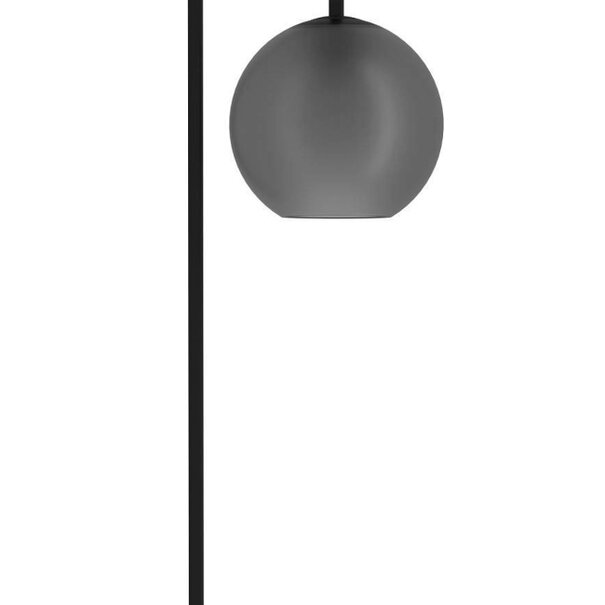 Stars of Lights Moderne Industriële vloerlamp Arangona 1-lichts zwart met mat glas