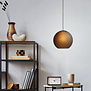 moderne Industriële hanglamp Arangona 1-lichts zwart