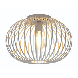 Plafondlamp Aglio 1-lichts crème 40 cm