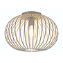 Moderne plafondlamp Aglio 1-lichts Ø40 cm crème