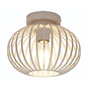 Freelight Moderne plafondlamp Aglio 1-lichts Ø25 cm crème