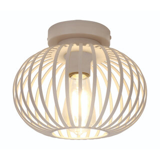 Plafondlamp Aglio 1-lichts crème 25cm