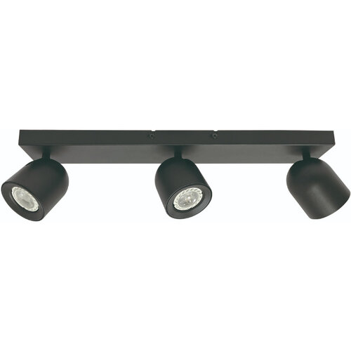 Moderne opbouwspot Solare 3-lichts balk zwart