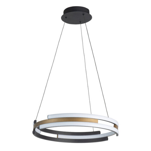 Modern Industrieel Orion hanglamp Ø45 cm zwart goud