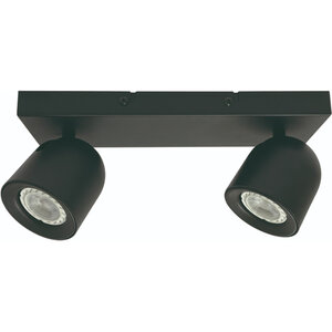 Freelight Moderne opbouwspot Solare 2-lichts balk zwart