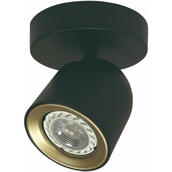 Freelight Moderne opbouwspot Solare 1-lichts zwart