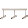 Modern Scandinavische opbouwspot Undici 3-lichts balk crème