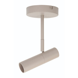 Opbouwspot Undici 1-lichts crème