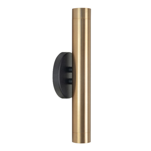 Moderne wandlamp Trend 2-lichts zwart goud