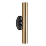 Moderne wandlamp Trend 2-lichts zwart goud