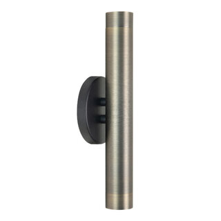 Wandlamp Trend 2-lichts zwart bronze