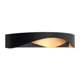 Wandlamp Ascoli 1-lichts zwart goud
