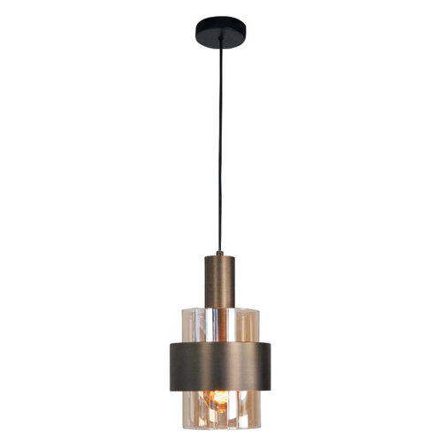 Modern Industrieel hanglamp Marrone 1-lichts brons